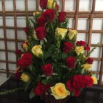 60 Roses All Round Basket Arrangement