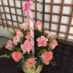 12 Flowers Basket Arrangement
